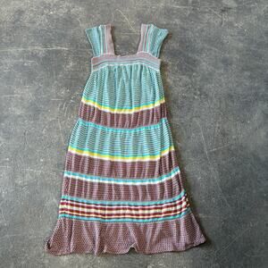 Anthropologie AldoMartins Paloma Knit Dress Size XS Blue Summer Sun Dress